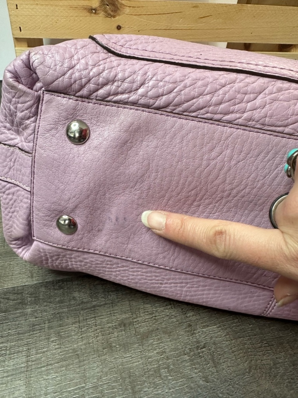 Coach Purple Lilac Leather Penelope Shoulder Bag Purse Style - Picture 17 of 17